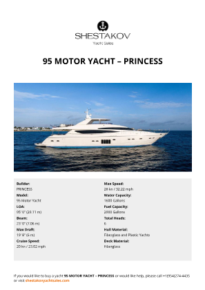 PRINCESS - 95 Motor Yacht