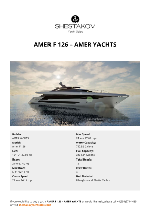 AMER YACHTS - Amer F 126