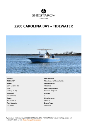 TIDEWATER - 2200 Carolina Bay