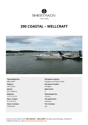 WELLCRAFT - 290 Coastal