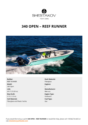 REEF RUNNER - 340 Open