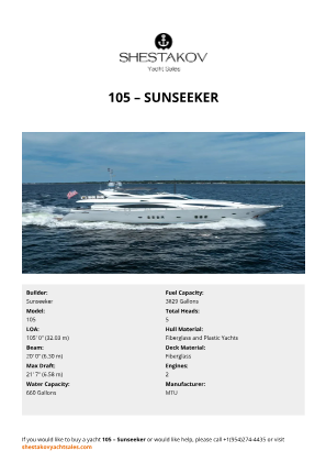 Sunseeker - 105