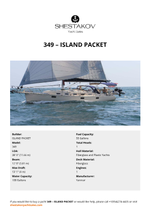 ISLAND PACKET - 349