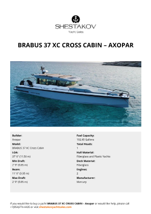 Axopar - BRABUS 37 XC Cross Cabin