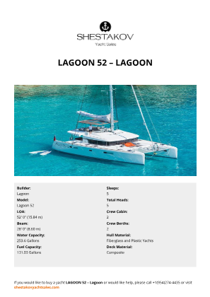 Lagoon - Lagoon 52