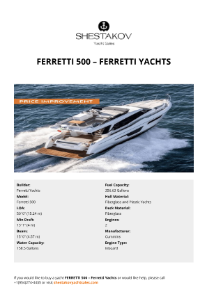 Ferretti Yachts - Ferretti 500