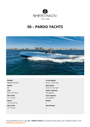 PARDO YACHTS - 50