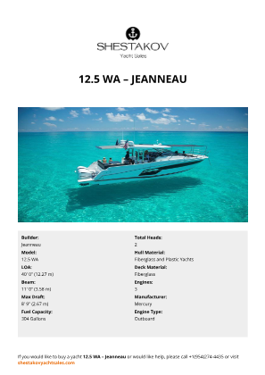Jeanneau - 12.5 WA