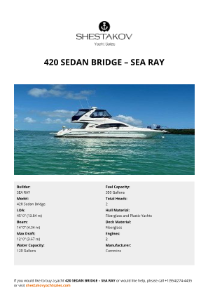 SEA RAY - 420 Sedan Bridge