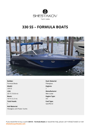 Formula Boats - 330 SS