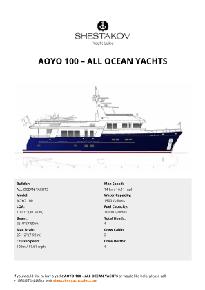 ALL OCEAN YACHTS - AOYO 100