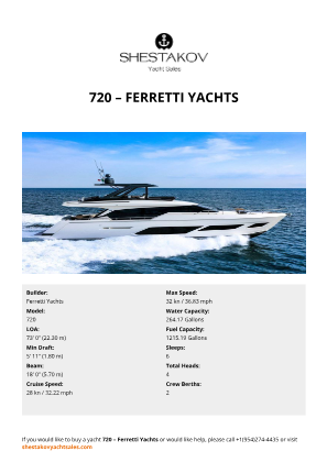 Ferretti Yachts - 720