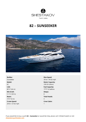 Sunseeker - 82