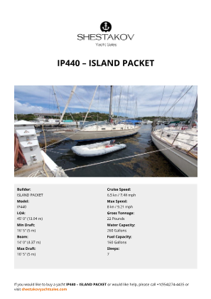 ISLAND PACKET - IP440