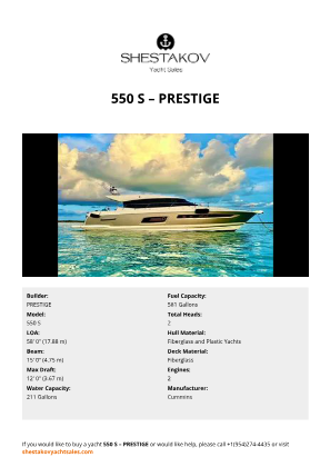 PRESTIGE - 550 S