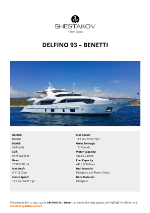 Benetti - Delfino 93