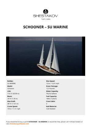 SU MARINE - Schooner