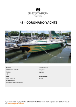 CORONADO YACHTS -  45