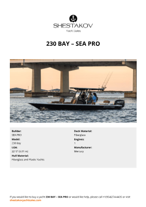 SEA PRO - 230 Bay