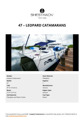 Leopard Catamarans - 47