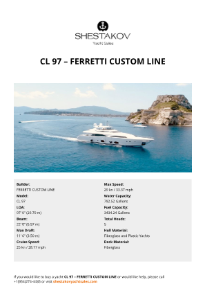 FERRETTI CUSTOM LINE - CL 97