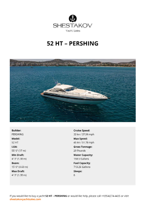 PERSHING - 52 HT