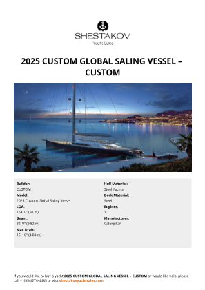 CUSTOM - 2025 Custom Global Saling Vessel