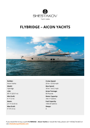 Aicon Yachts - Flybridge