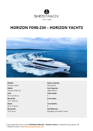 Horizon Yachts - Horizon FD90-234
