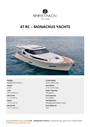 MONACHUS YACHTS - 47 RC