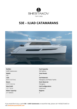 ILIAD Catamarans - 53E