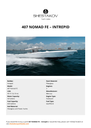 Intrepid - 407 Nomad FE