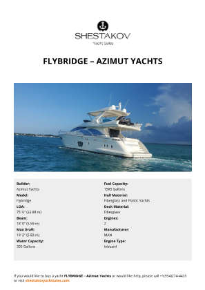 Azimut Yachts - Flybridge