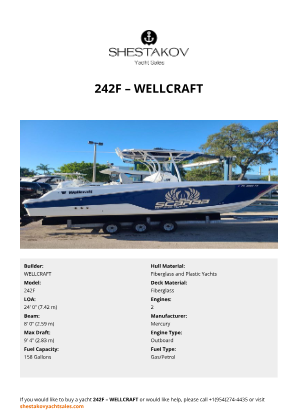 WELLCRAFT - 242F