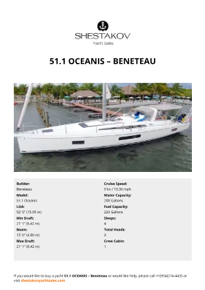 Beneteau - 51.1 Oceanis