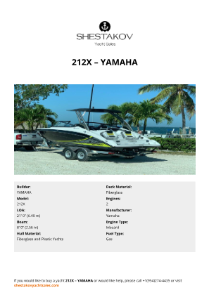 YAMAHA - 212X