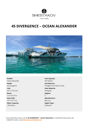 Ocean Alexander - 45 Divergence