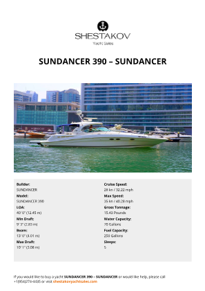 N/A - SUNDANCER 390