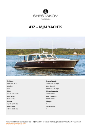 MJM YACHTS - 43z