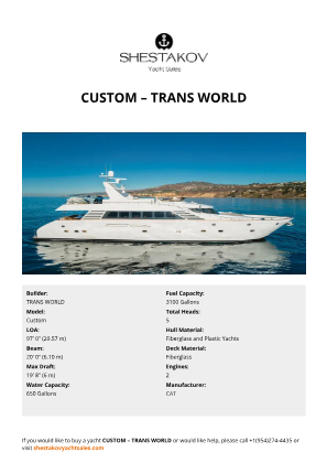 TRANS WORLD - Custom