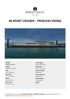 PRINCESS VIKING - 68 SPORT CRUISER