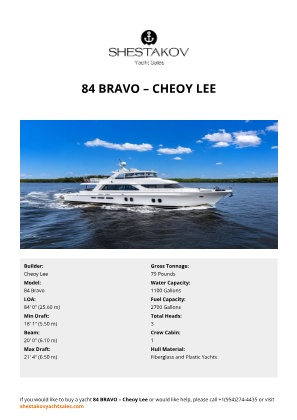 Cheoy Lee - 84 Bravo