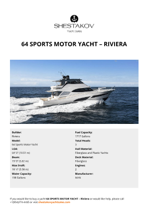 Riviera - 64 Sports Motor Yacht