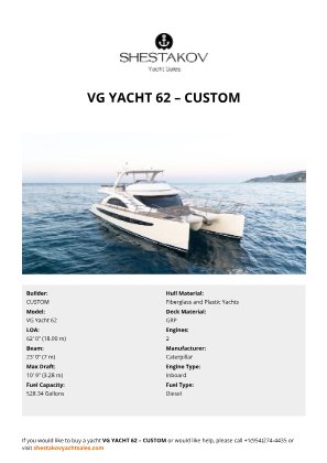 CUSTOM - VG Yacht 62