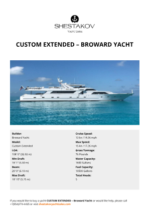 Broward Yacht - Custom Extended