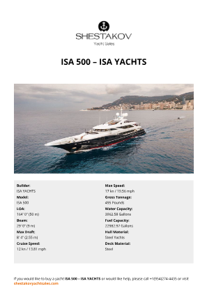 ISA YACHTS - ISA 500