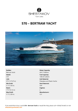 Bertram Yacht - 570