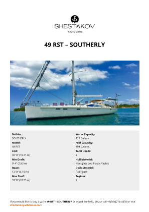 SOUTHERLY - 49 RST