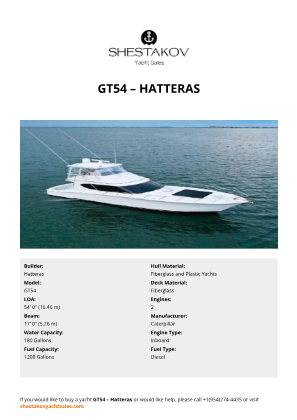 Hatteras - GT54