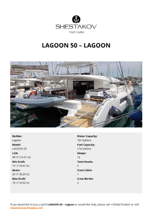 Lagoon - LAGOON 50